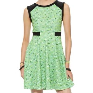 Powerpuff Girls Buttercup Dress L Hot Topic Retro 90s Cartoon Cosplay Costume